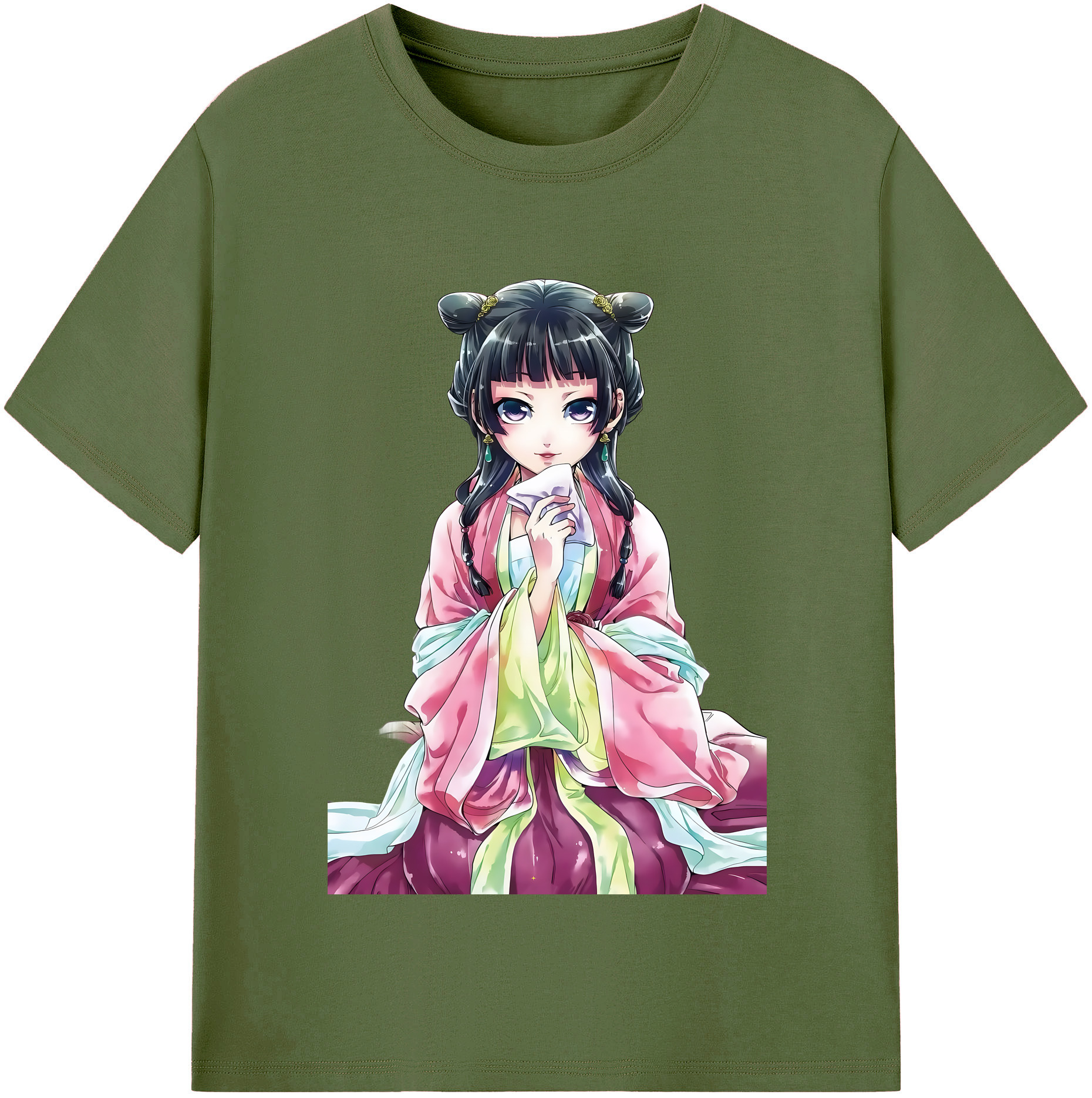 （画像用） 薬屋のひとりごと The Apothecary Diaries 綿100％半袖Tシャツ（フロントプリント）